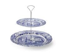Spode Présentoir à gâteaux à deux étages Blue Italian Deux étages