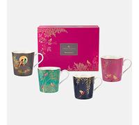 Portmeirion Sara Miller London Chelsea Lot de 4 tasses assorties, élégantes et sophistiquées, le mélange parfait de style et de qualité