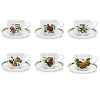 Portmeirion - Set 6 Tasses avec Soucoupe pour Expresso