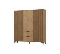 Portmore - armoire - effet bois - 185x192 cm - Bois