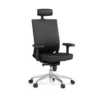 PORTO MAX HIGH | Cuir - Siège de bureau de qualité professionnelle Noir