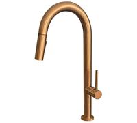 Portofino mitigeur évier à douchette extractible cuivre brossé Essebagno