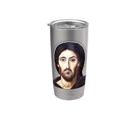 Portrait d'icône de Jésus-Christ au monastère Sainte-Catherine Gobelet isotherme en acier inoxydable double paroi