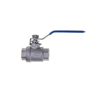 Ports complets femelles de taille 1/2 "3/4" 1-1/2 "2", en acier inoxydable 304 SS201, Type boule en deux pièces DN15 DN20 DN32 DN50(36895,Stainless Steel 201)