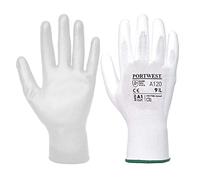 Portwest A120 Gant PU, A120WHRL, Blanc