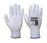 Portwest A199 Gant paume enduit PU antistatique Gris - La paire - Taille S