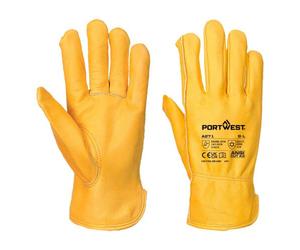 Portwest A271 Gant Driver cuir matelassé Bronze - Taille L