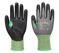 Portwest A637 Gant anti-coupures CS C18 PU Gris/Noir - Taille XXL