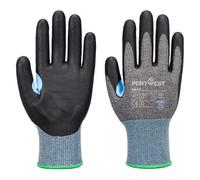 Portwest A644 Gant anti-coupures CS D15 Nitrile Gris/Noir - Taille L