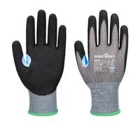 Portwest A648 Gant anti-coupures CS D21 nitrile Gris/Noir - Taille M