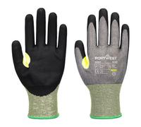 Portwest A652 Gant anti-coupures CS E21 nitrile Gris/Noir - Taille S