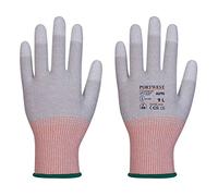 Portwest A696 - LR13 ESD Gants de coupe en PU Gris/blanc XL (lot de 12 paires)
