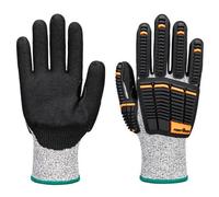 Portwest A718 Gant Impact C13 mousse de nitrile Gris/Noir - Taille M