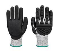 Portwest A723 Gant TPV Impact anti-coupure Gris/Noir - La paire - Taille L
