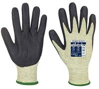 Portwest A780 Gant Grip Jauge 13 Arc Électrique Ignifuge Thermique Soudure | Vert/Noir, XL, EN 388 Niveau de coupure D, EN 407 (41XXXX), EN ISO 21420 Dextérité 5, Paume Enduite de Néoprène Ignifugé