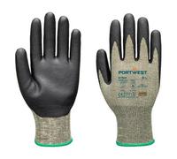 Portwest A784 Gant Arc Grip 18C Niveau 1 Vert/Noir - Taille M