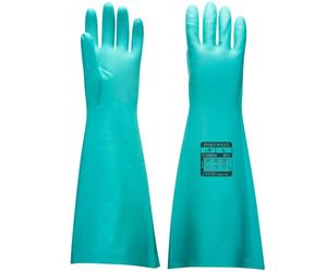 Portwest A813 Gant Nitrile Extra-Long Vert - Taille L