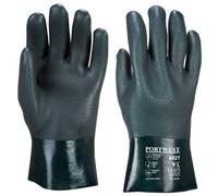 Portwest A827 Gant PVC 27cm double trempage Vert - Taille XL - La paire