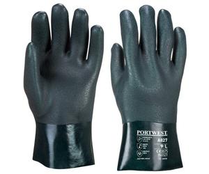 Portwest A827 Gant PVC 27cm double trempage Vert - Taille XL - La paire