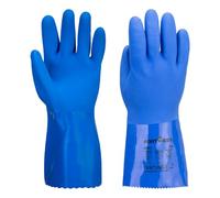 Portwest Gants de protection A881 PVC Ultra résistants aux produits chimiques Bleu Marine XL