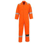 Portwest AF53 Combinaison Araflame Coutures Triples Renforcées Boucle Radio | Orange, EN ISO 11612, UPF 40+, EN 61482-1-1, Zip à Double Curseur, Deux Poches Arrière, 10 Poches, Léger, Ignifuge, Durable