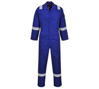Portwest AF73 Combinaison Araflame Coutures Triples Renforcées 8 Poches | Bleu roi, UPF 40+, EN 61482-1-1, EN 1149-5, EN ISO 11612, Boucles Radio, Léger, Respirant, Ignifuge, Durable