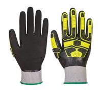 Portwest AP55 Gant Anti-Impact, Anti-Coupure et Etanche, gris/noir - Le gant - Taille XXL