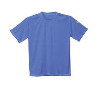 Portwest AS20 Vêtements de Travail Manches Courtes Lavable en Machine Léger | Hamilton Blue, L, EN 61340-5-1, EN 1149-5, 65% Polyester, 34% Coton, Antistatique, Réfléchissant, Respirant