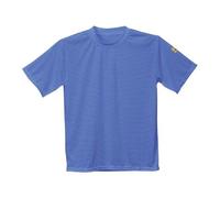 Portwest AS20 Vêtements de Travail Manches Courtes Lavable en Machine Léger | Hamilton Blue, XL, EN 61340-5-1, EN 1149-5, 65% Polyester, 34% Coton, Antistatique, ESD, Réfléchissant