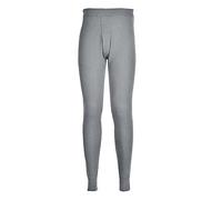Portwest B121 Pantalon Thermique Polycoton Ceinture élastiquée 10 Poches | Gris, S, Ourlet Bord Côte, Polyester, Tissu Extensible, Poignets Élastiqués, Cordon de Serrage, Poignet Bord Côte, Léger