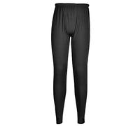 Portwest B131 Pantalon Thermique Baselayer Haute Évacuation de L'humidité | Noir, S, Polyester Respirant, Finition de Qualité Absorbante, Lavable en Machine, Construction