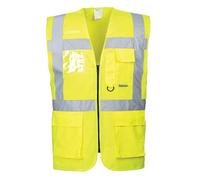 Portwest Berlin Executive Vest, Colour: Yellow, Size: XXL, S476YERXXL