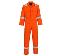 Portwest BIZ5 Combinaison Bizweld FR Iona Fermeture Pressions Boucles Radio | Orange, 3XL, EN ISO 11612, EN 61482-1-1, Poches Genoux, Tissu Classé UPF 40+, Coupe Standard, Arc Électrique, Réfléchissant