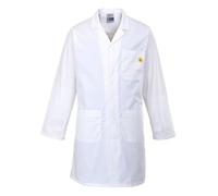 Portwest Blouse Antistatique ESD, Couleur: Blanc, Taille: S, AS10WHRS