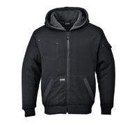 Portwest Blouson à capuche Pewter, Couleur: Noir, Taille: M, KS32BKRM