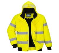 Portwest Blouson Bomber HiVis 3 en 1 C467YERM - Jaune Taille M