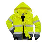 Portwest Blouson Haute-Visibilité bicolore, Couleur: Jaune/Marine, Taille: 5XL, C465YNR5XL