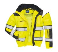 Portwest Blouson HiVis 3 en 1, Couleur: Jaune/Noir, Taille: 4XL, C466YBR4XL