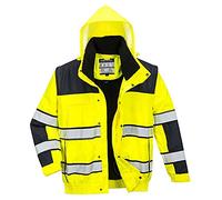 Portwest Blouson HiVis 3 en 1, Couleur: Jaune/Noir, Taille: XXL, C466YBRXXL