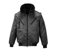 Portwest Blouson Pilot, Couleur: Noir, Taille: XXXL, PJ10BKRXXXL