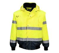 Portwest Blouson C465YNRL Haute visibilité bicolore Jaune/Marine Taille L