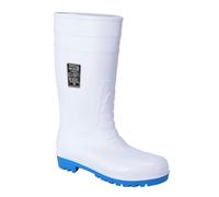 Portwest Bottes de sécurité Wellington S5, Couleur: Blanc, Taille: 48, FW95WHR48