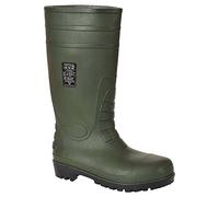 Portwest Bottes de sécurité Wellington S5, Couleur: Vert, Taille: 45, FW95GNR45