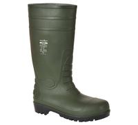 Portwest Bottes de sécurité Wellington S5, Couleur: Vert, Taille: 43, FW95GNR43
