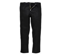 Portwest BZ30 Pantalons Bizweld Ceinture élastiquée 3 Poches Respirant | Noir, L, EN 61482-1-1, EN ISO 11612, Fermeture en Laiton Robuste, Coutures Double Piqûre, Tissu Classé UPF 40+, Ignifuge