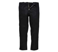 Portwest BZ30 Pantalons Bizweld Ceinture élastiquée 3 Poches Respirant | Noir, S, EN 61482-1-1, EN ISO 11612, Coutures Double Piqûre, Tissu Classé UPF 40+, Tenue de Travail