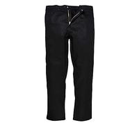 Portwest BZ30 Pantalons Bizweld Ceinture élastiquée 3 Poches Respirant | Noir, XL, EN 61482-1-1, EN ISO 11612, Fermeture en Laiton Robuste, Coutures Double Piqûre, Tissu Classé UPF 40+, Ignifuge