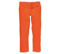 Portwest BZ30 Pantalons Bizweld Ceinture élastiquée 3 Poches Respirant | Orange, 2XL, EN ISO 11612, EN 61482-1-1, CE, Coutures Double Piqûre, Tissu Classé UPF 40+, Ignifuge