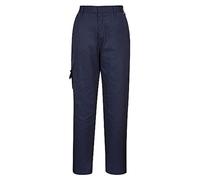 Portwest C099 Pantalon Combat Femme Ceinture Semi Élastiquée 1 Poche Cargo | Marine, 3XL, UPF 50+, Fermeture Crochet, Tissu Pré Rétréci, Tenue de Travail, Polycoton, Léger, Durable