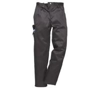 Portwest C099 Pantalon Combat Femme Ceinture Semi Élastiquée 1 Poche Cargo | Noir, S, UPF 50+, Fermeture Crochet, Tissu Pré Rétréci, Tenue de Travail, Polycoton, Léger, Durable